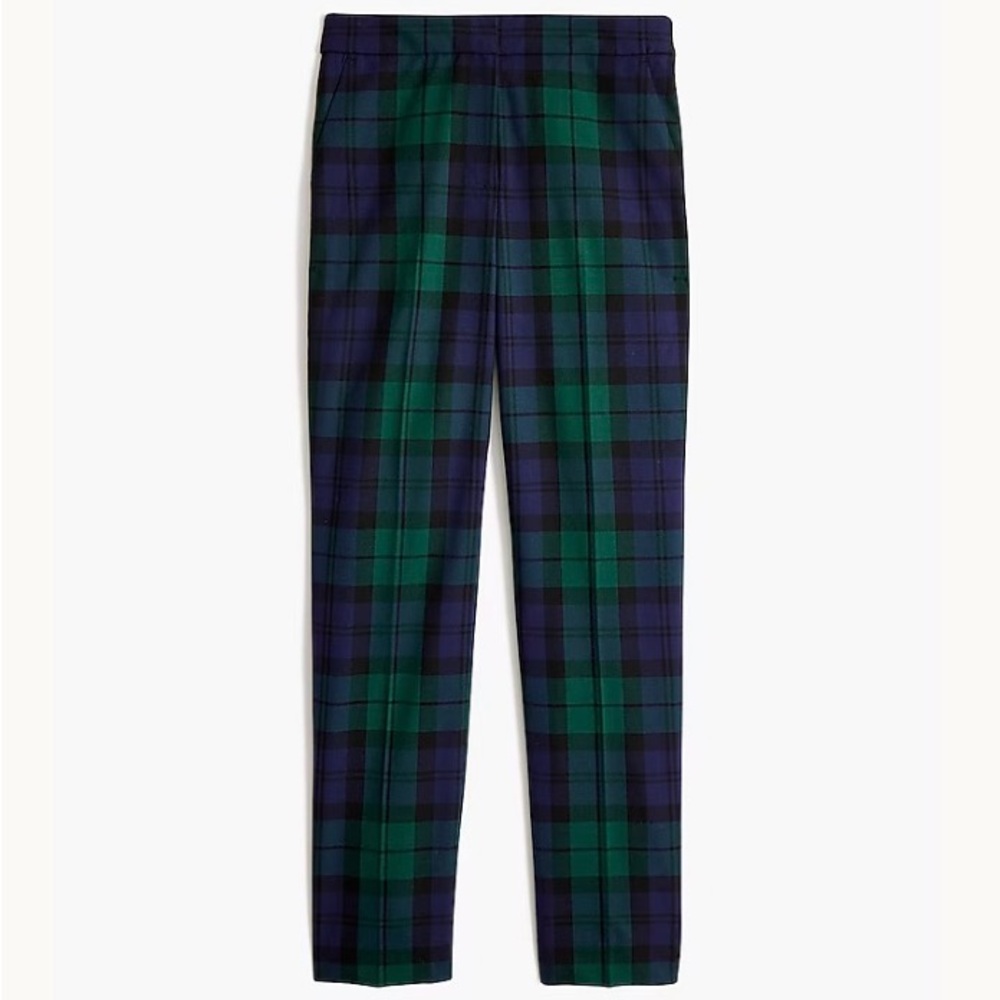 J.Crew Black Watch plaid Holland ankle pant